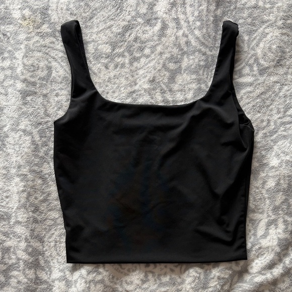 Amazon Tops - Amazon Black Square Neck Crop Top